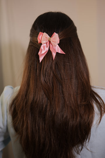 Barbie Pink Ribbon & Net Bow